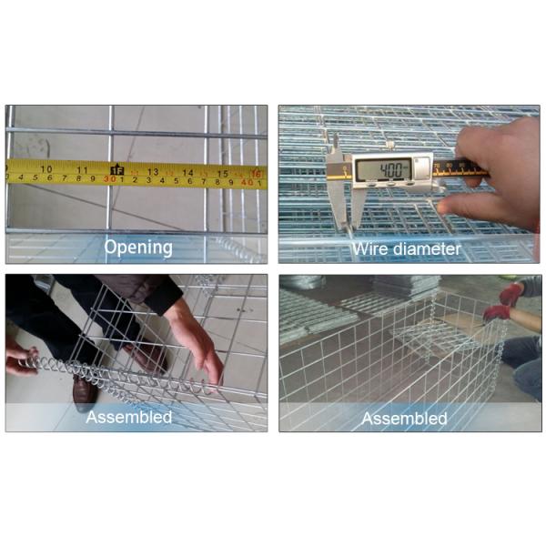 2 Cells Heavy Duty Welded Gabion Box Sizes 2x1x1m