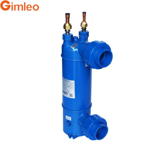 Industrial Grade Chiller Heat Exchanger Gimleo With Screwed Titanium Tube And PVC Shell MHTA-5