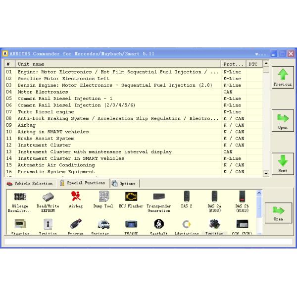 Professional OBDII Auto Diagnostic Tools FVDI Benz Commander for Mercedes Benz Smart Maybach V5.11