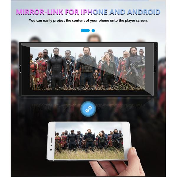 Android OS Android 10 MP5 Player 6.86 IPS Touch Screen GPS Wifi Rear Camera Car DVD Radio