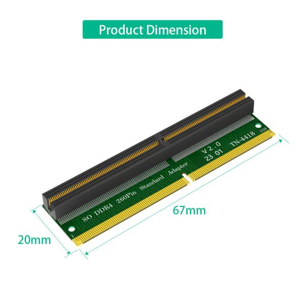 Laptop SO-DIMM Memory RAM DDR4 260Pin Slot To Desktop DDR4 DIMM Adapter Test Protection Card