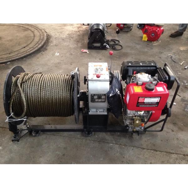 3 Ton Fast Speed Diesel Engine Cable Pulling and Hoisting Winch Machine