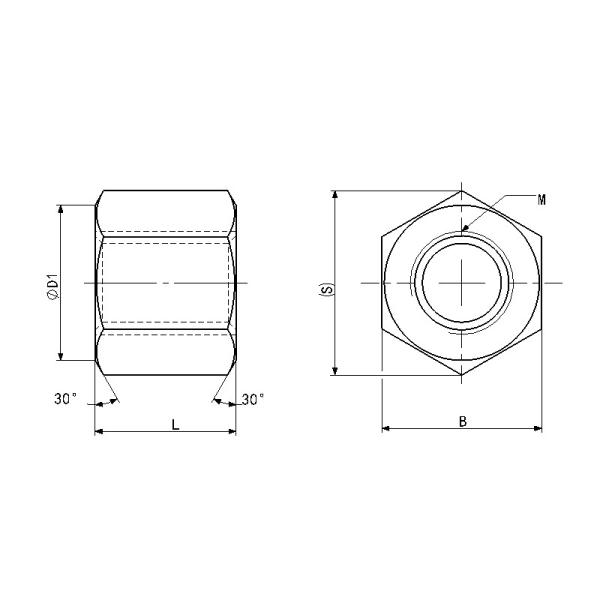 CNC Machining Knurled All Metal Lock Nut For Drilling Equipment OEM / ODM Available