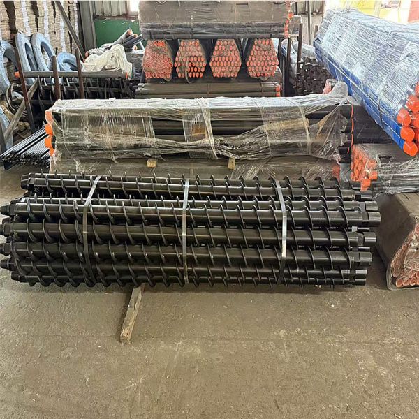 Auger Drilling Rod Mining Spiral Drill Rod Water Exploration Rock Drilling Twist Drill Pipe