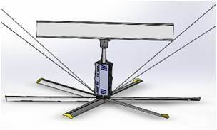 China Air Circulation 6 Commercial Paddle Large HVLS Fans wholesale