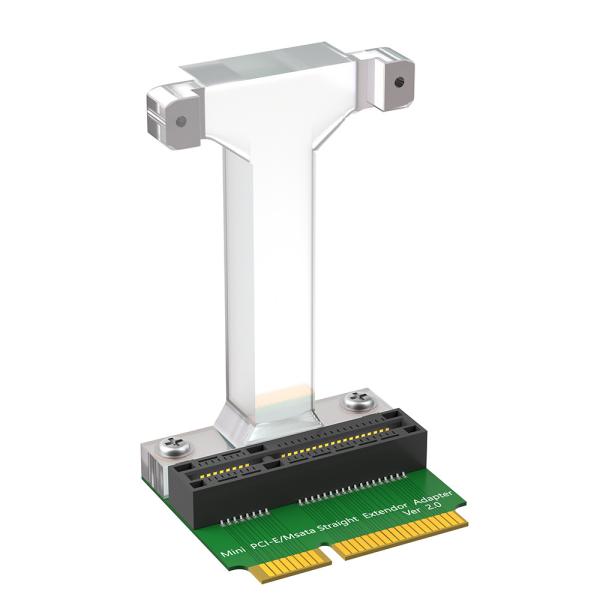 Mini PCI-E/mSATA Adapter (Vertical installation) for 3G/4G, WWAN LTE ,GPS and MSATA card.
