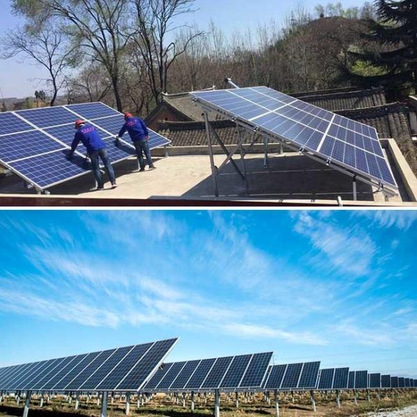 320W 36V Polycrystalline Silicon Solar Panels / Multicrystalline Silicon Solar Cells