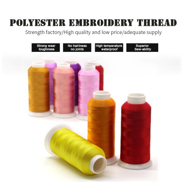 High Speed Machine Embroidery 120D/2 4000Yard/cone Polyester Madeira Embroidery Thread