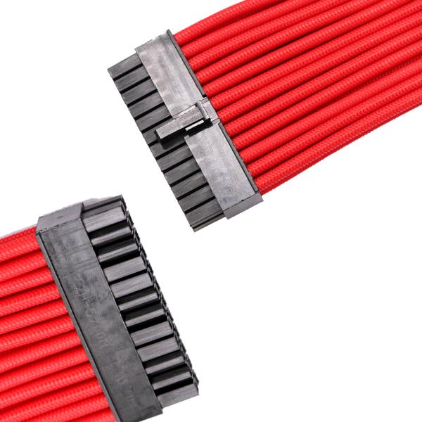 High Quality PSU Computer Cord Sleeved Cable Extensions 24pin interface cotton mesh Electric Cables 300mm Length