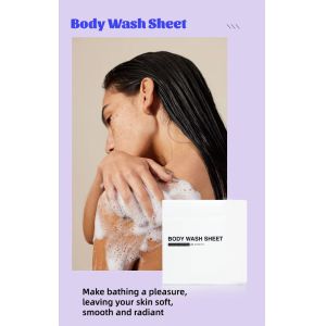 Custom Shower Sheets Lightweight And Compact Body Wash Sheets Biodegradable
