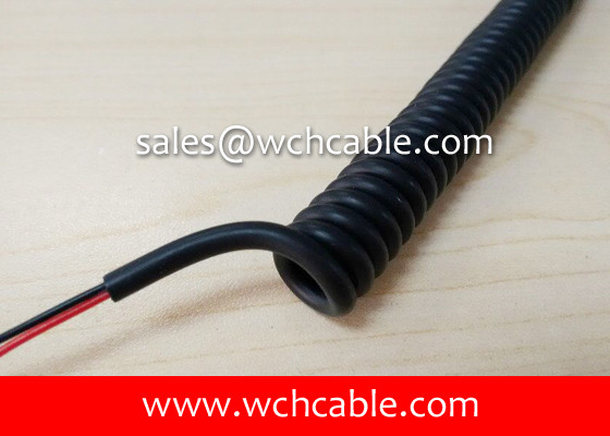 UL21770 TPU Sheath Good Heat Resistance Curly Cable 105C 1000V (80C Oil Resistant)