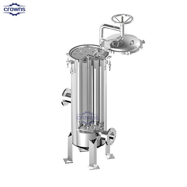 Industrial water pre treatment filter SS304 316 Stainless mechanical multi media filter housing