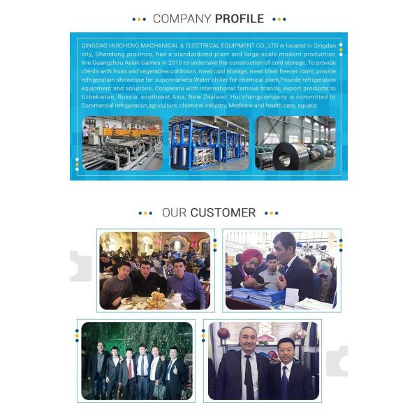 Beef Slaughter Plant Cold Storage Blast Freezer with Stainless Steel Panel