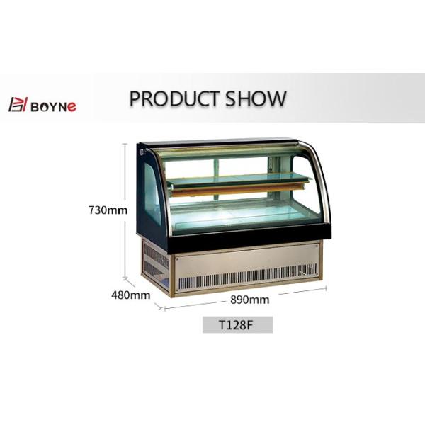 2 ~ 8 °C Mini Countertop Cake Display Case Refrigerator Tempered Glass