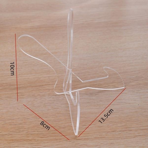 Transparent Acrylic Display Stand for Bowls, Plates, Books, Envelopes Photo Albums CDs and Tablets
