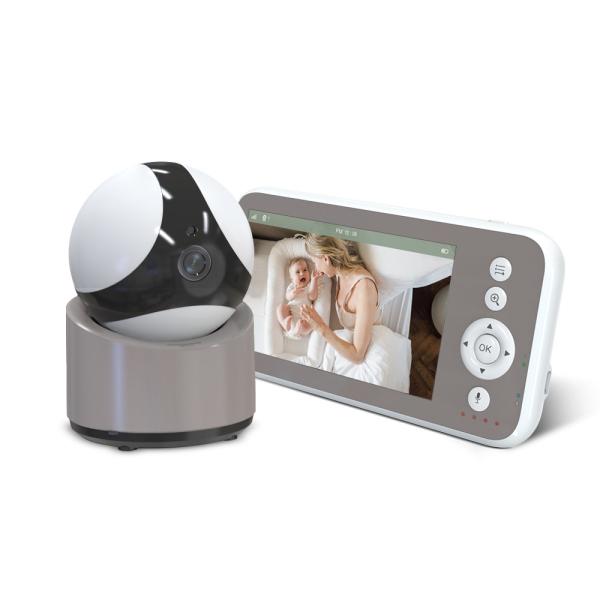 5 Inch Wireless Baby Monitor with 360 PTZ Night Vision and Two-Way Audio