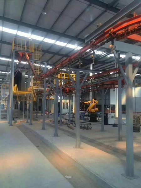 High Load Automatic Powder Coating Line For Heavy Products