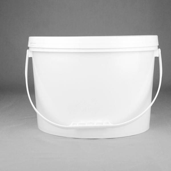 Oval Shape Food Grade PP 10L Plastic Pail Excellent Seal Ability