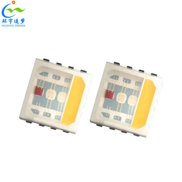 5050 Multi Color SMD LED Chip 5050 0.2W RGBCW 2700K - 25000K