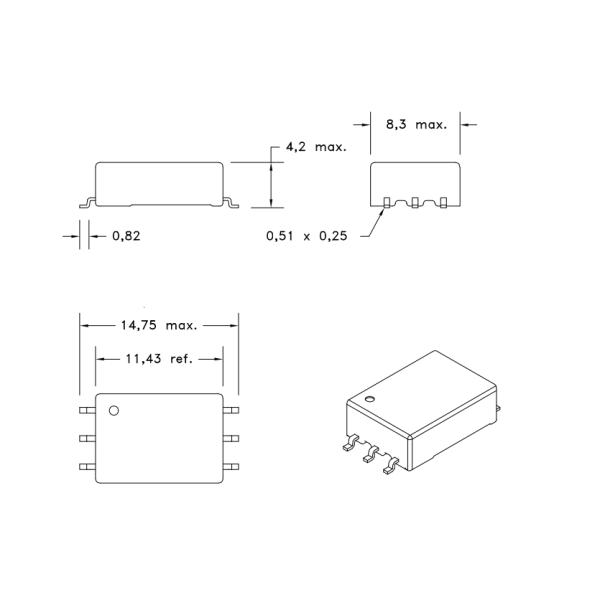 750316853 Push-Pull Transformers For Isolated gate driver power supplies