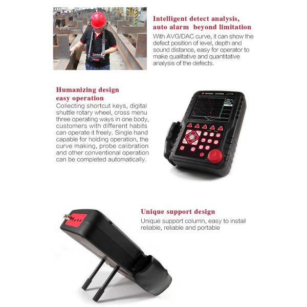 Mitech Digital Ultrasonic Flaw Detector For Testing Large Workpieces And Industrial Use MFD500B