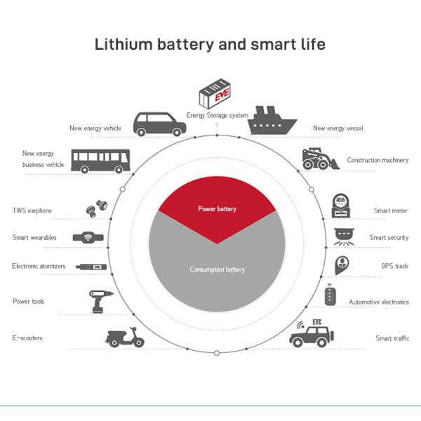 Lithium Ion Battery Solar Lithium Solar Battery Hybrid Solar Inverter 3.2V 50Ah 100Ah With Lithium Battery