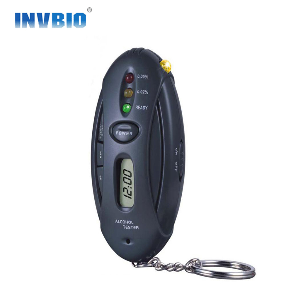 China Black Semiconductor Sensor Breath Analyzer Alcohol Meter INVBIO wholesale
