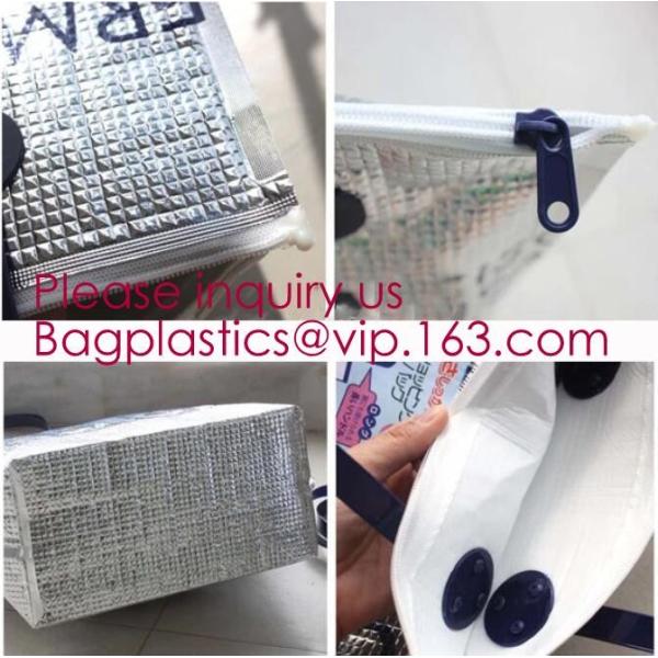 Foldable Lunch Insulated Cooler Bag Heated Food Delivery Bag Thermal Pizza Delivery Cooler Bag