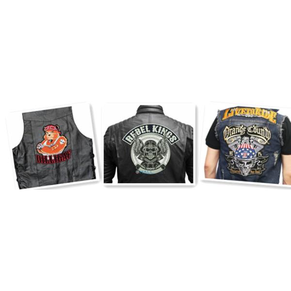 Square 10"X 6" Embroidered Animal Patches Dog Logo Embroidered Sew On Badges