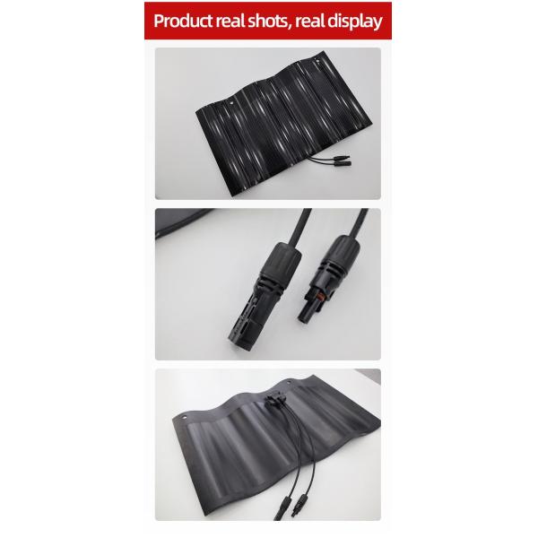 Photovoltaic Solar Roof Tiles Max. Powewr Temperature Coefficient -0.26 % Hantile Curved Solar Roofing Slate Tiles Shingle