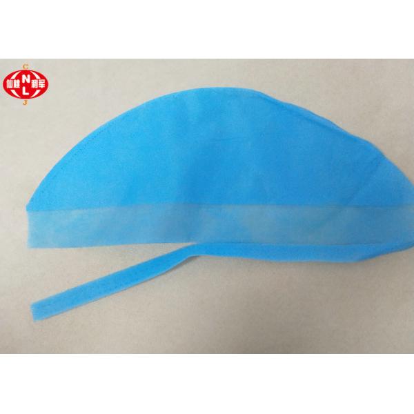 Disposable Blue 30gsm PP Medical Head Cap For Doctor
