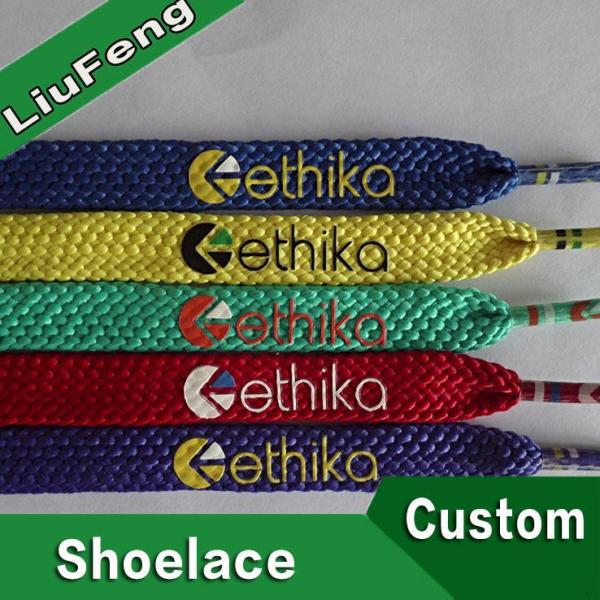 100 Polyester Drawcord Custom Shoelace Printed Shoestring 5mm-20mm