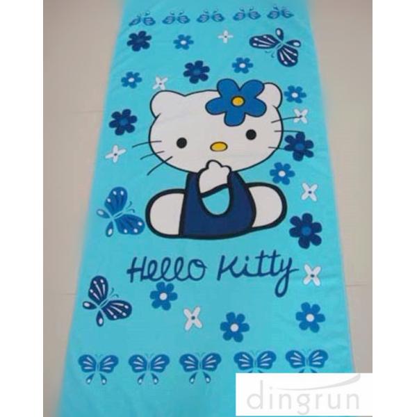 Cartoon Design Custom Printed Beach Towels Quick Dry For Bath / Pool 70*140 Cm