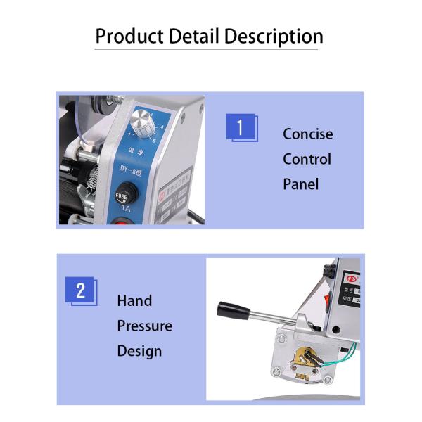 DUOQI DY-8 Hand Impulse Direct Heat Printing Machine for Plastic Bag Expiry Date Coding