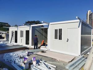 China Steel 20ft Prefab Modular Container Homes , Mobile Container Duplex Homes wholesale