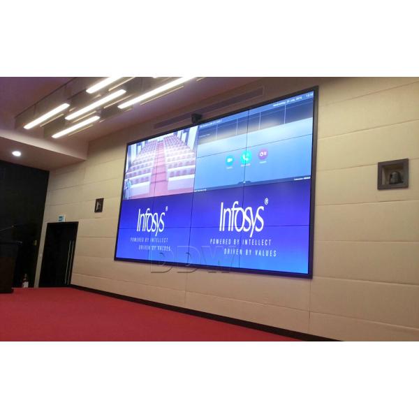Exhibition Multi Screen Display Wall 46 Inch 500Nits Brightness 3.5mm Bezel Width