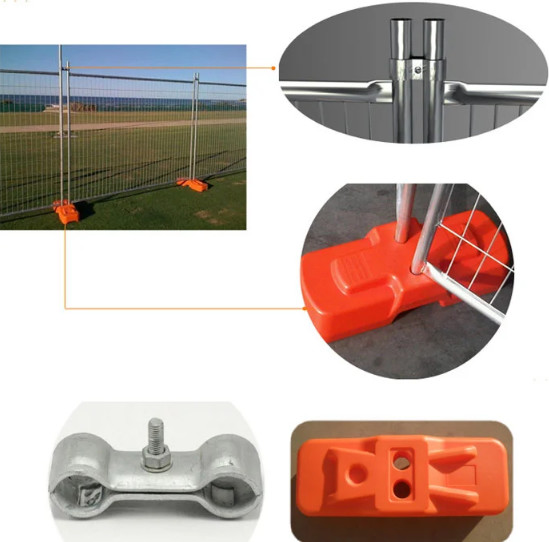 OHSAS 18001 Mobile 2.1mx2.4m Temporary Security Fencing