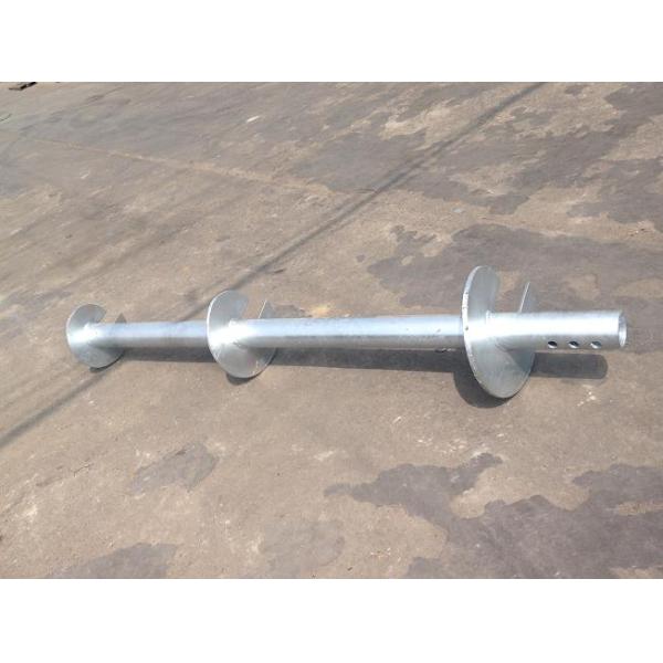 Hot Dip Galvanized Helical Pile Foundations Ground Screw Pole Anchor