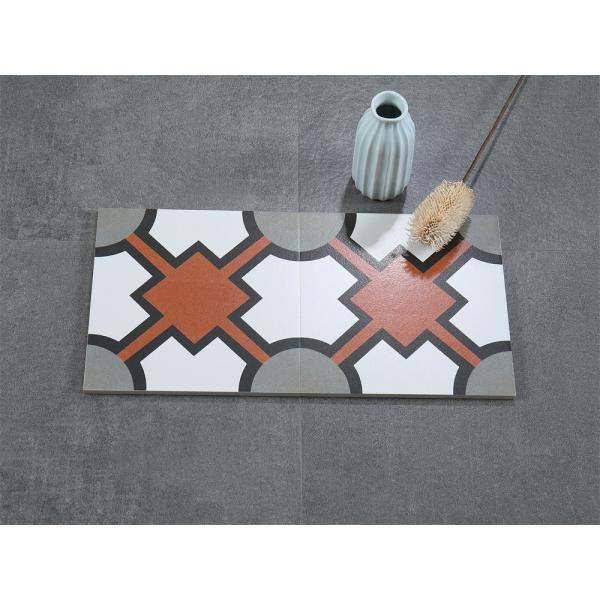 20x20cm Red Gray Ceramic Rustic Tile for Indoor Floor