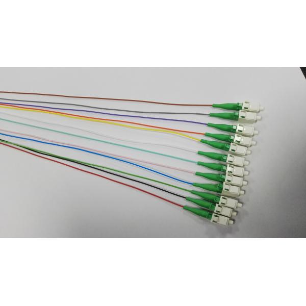 China Customized SM Fiber 0.9mm LC APC Pigtail G657A Fiber Optic Patch Cord wholesale