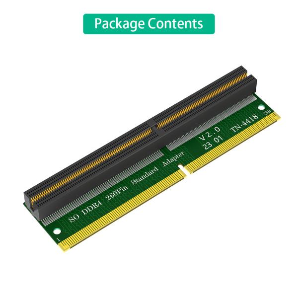 Laptop SO-DIMM Memory RAM DDR4 260Pin Slot To Desktop DDR4 DIMM Adapter Test Protection Card