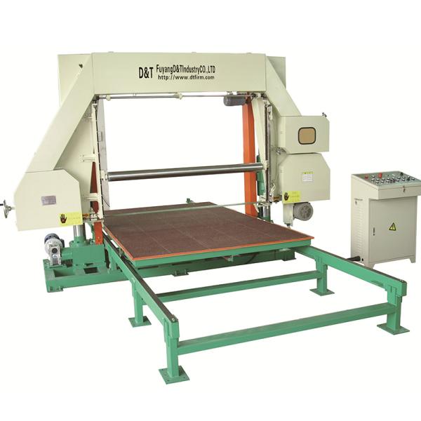 CE PU Horizontal Foam Cutting Machine For Sponge Sheet Thickness 2mm