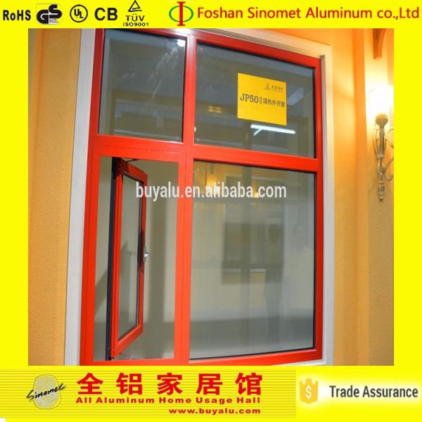Casement Aluminum Alloy Window Power Coating Customized Size Window