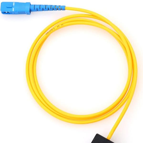 1*2 Fiber Optic Coupler double wavelength 1310 1550nm 1*2 Fbt Fiber Optic Splitter Fiber Optic Fbt Splitter Abs BOX