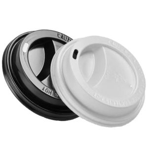 China 80mm 90mm Biodegradable Coffee Lids Eco Friendly PLA Mterial wholesale