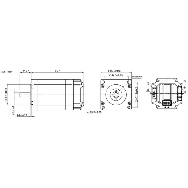 Jkongmotor 57bygh Electric Stepping Motor CNC Hybrid Geared Stepper Motor with Planetary Gearbox / Brake / Encoder