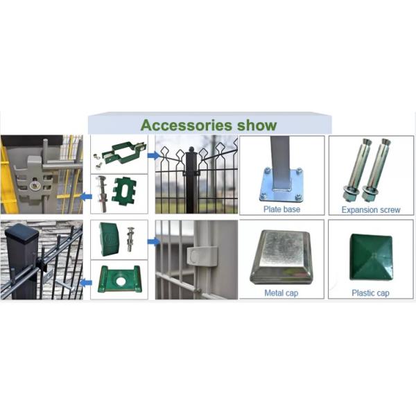 6mm 2d Twin Bar Wire Mesh Fence Panels 868/656 Double Rod Mat Bilateral