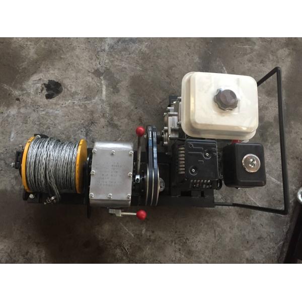 Gasoline Engine Small Cable Pulling Winches for Power Construction