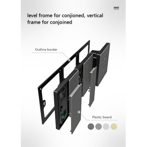 UK Smart KNX Wall Switch , 6 Gang Panel Light Switch Connecting Room Control