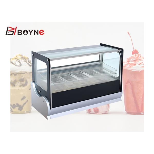 R134a Cake Display Case Milk Tea Shop Ice Cream Display Freezer
